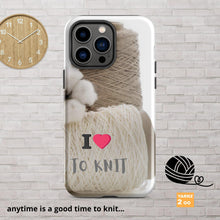 Load image into Gallery viewer, Tough iPhone® case for people who knit
