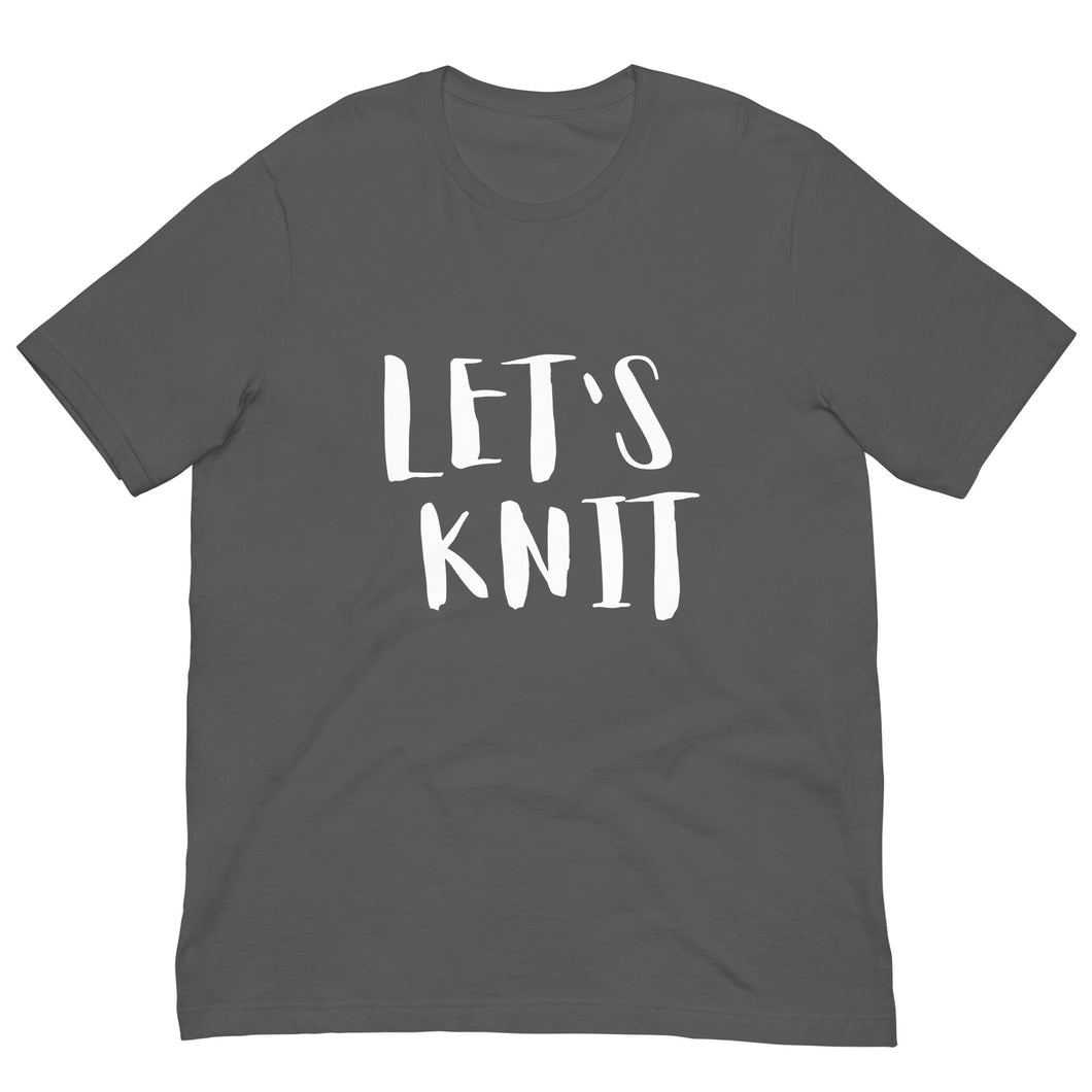 NEW! Unisex Let's knit t-shirt