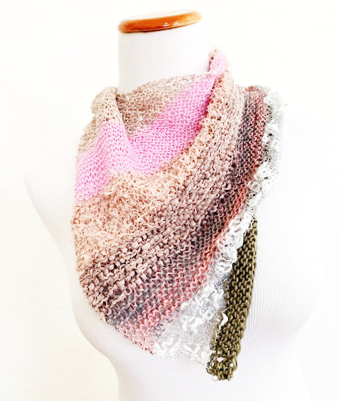 Layered kerchief, knit kit