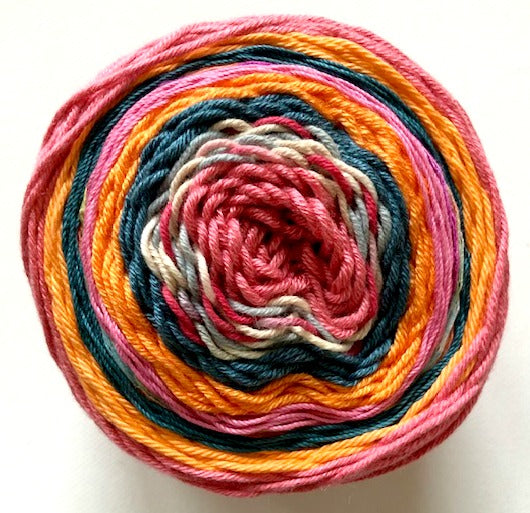 Layers yarn cakes