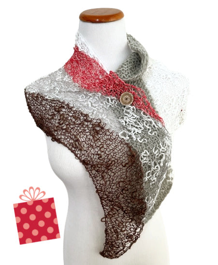 Leaning shawl knit kit 40% off