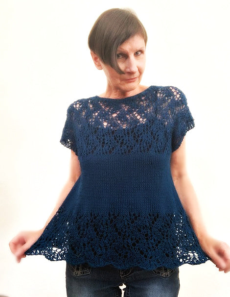 Skylah top, knit kit - yarnz2GO.com