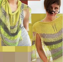 Load image into Gallery viewer, Split decision poncho pattern
