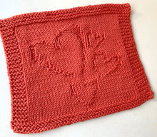 Load image into Gallery viewer, 4 Hearts square, knit kit
