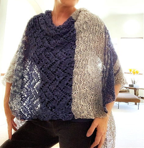 Casual Delft shawl, pattern