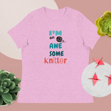Load image into Gallery viewer, New! Awesome knitter t-shirt
