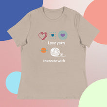 Load image into Gallery viewer, Create with yarn, relaxed T-Shirt
