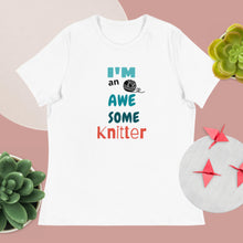 Load image into Gallery viewer, New! Awesome knitter t-shirt
